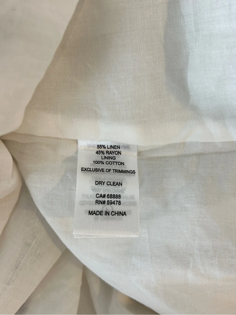 Caroline Constas White Midi Skirt with Blue Embroidery